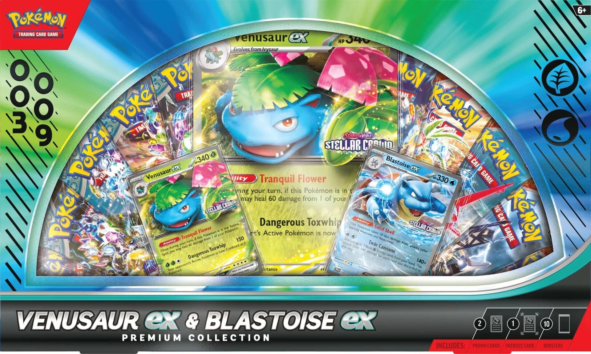 Pokémon TCG: Venusaur ex & Blastoise ex Premium Collection - EN